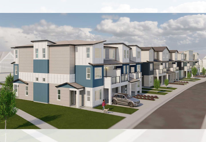 Belvedere Rise Towns Streetscape View of Units