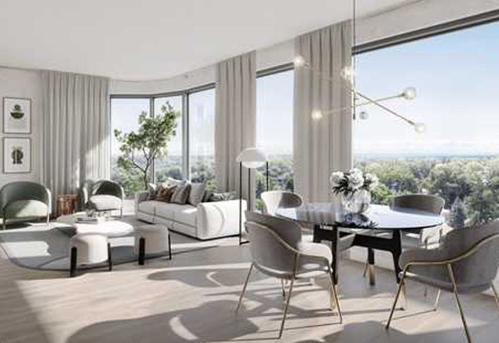Birch Condos at Lakeview Village Open Concept Living Space