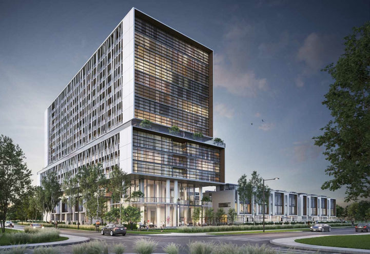 Birch Condos at Lakeview Village Street View of Building Exteriors