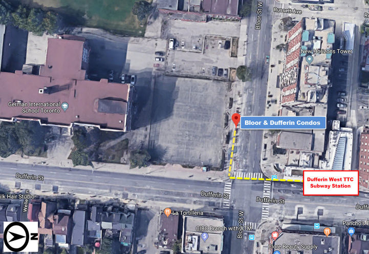Easy Access to TTC Subway Station from Bloor and Dufferin Condos