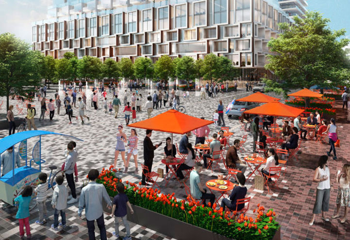 Summer, Community Park & Square at Bloor and Dufferin Condos 4