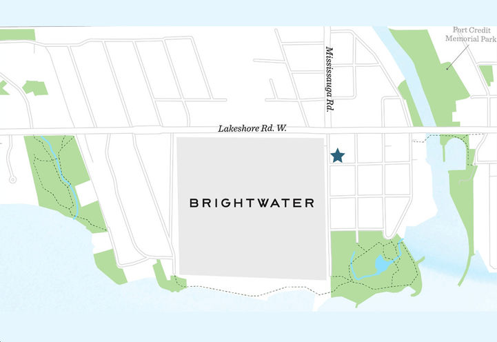 Bridge House at Brightwater Condos Area Map