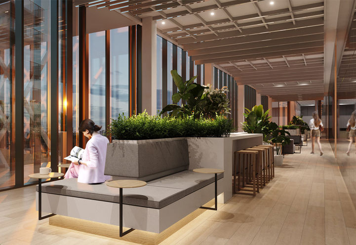 Bridge House at Brightwater Condos - Co-Working Lounge