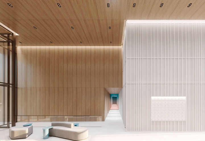 Bridge House at Brightwater Condos Lobby