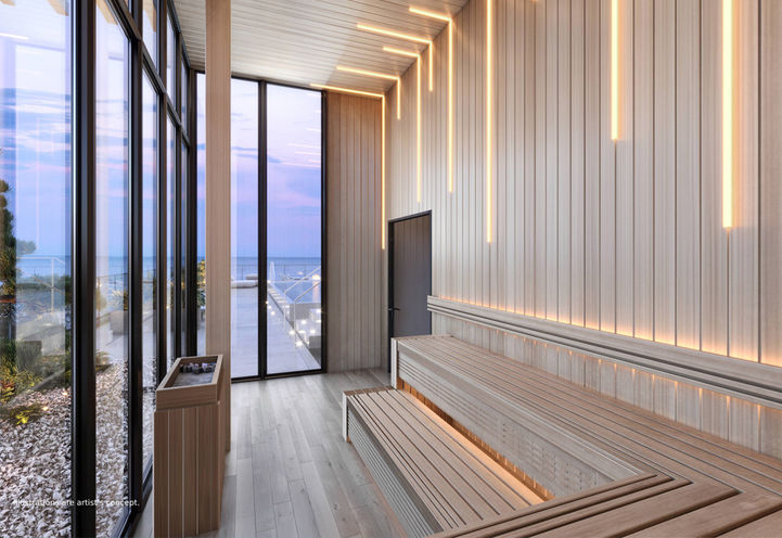 Bridge House at Brightwater Condos - Sauna