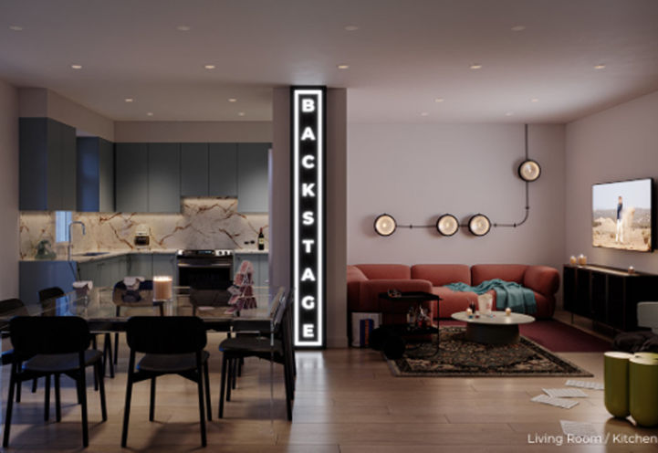 Brooklin Towns - Unit Interiors Kitchen and Living Space