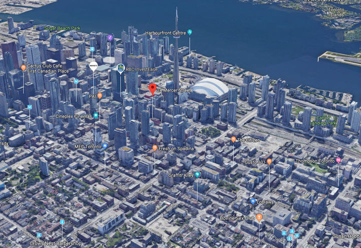 Surrounding Area Aerial view of Bungalow on Mercer