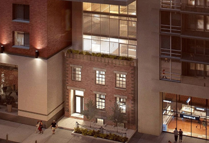 View of the Heritage Building at the Base of Bungalow on Mercer