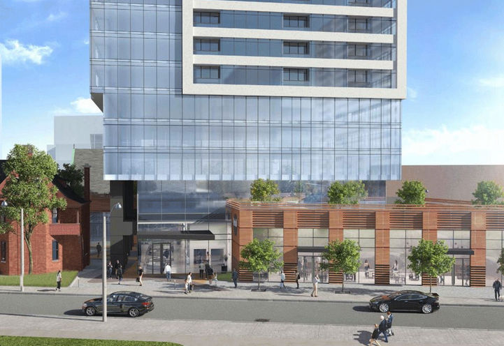 Aerial View of Burke Condos Early Rendering