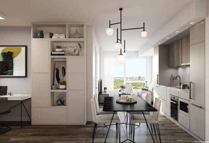 Burke Condos, Dining Area Suite Interior Features and Finishes