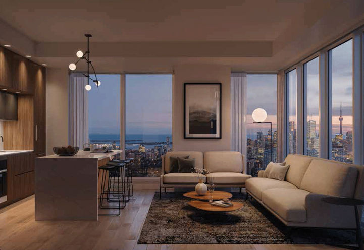 Burke Condos, Living Space Area Suite Interior