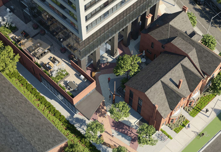 Burke Condos - Looking Down at the Podium