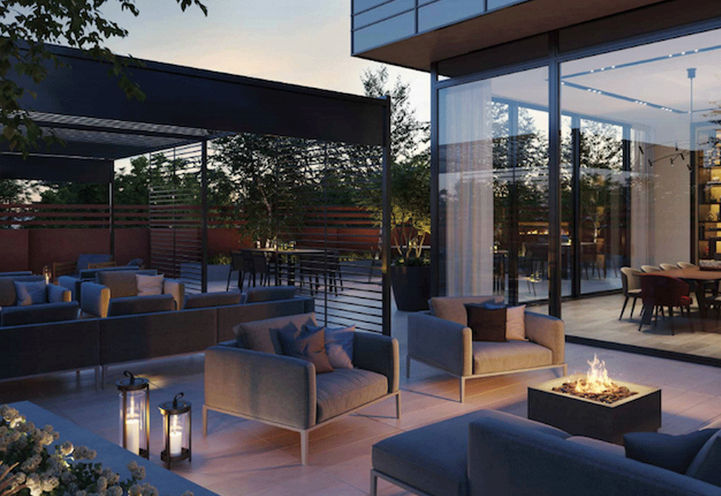 Burke Condos, Outdoor Terrace Lounge and Party Room
