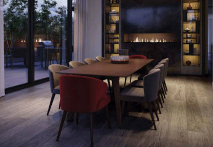Burke Condos, Private Dining Suite Interior