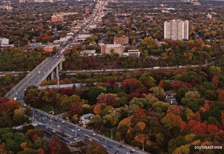Burke Condos, Southeast Views from Penthouse Level