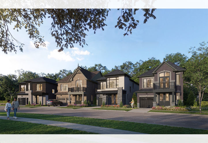 Caledon Club Streetscape View of Detached Models