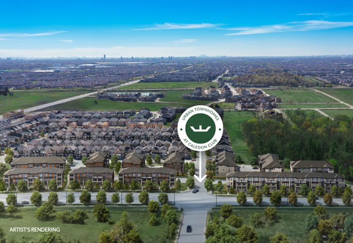 The Social Towns at Caledon Club Aerial View of Community