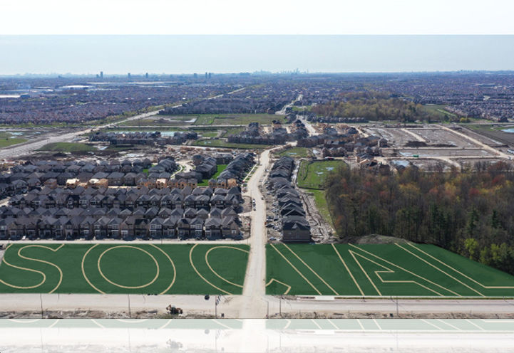 The Social Towns at Caledon Club Aerial View of Site Plan