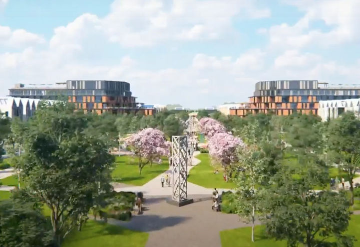 Caledon Station Bird's Eye View of Community