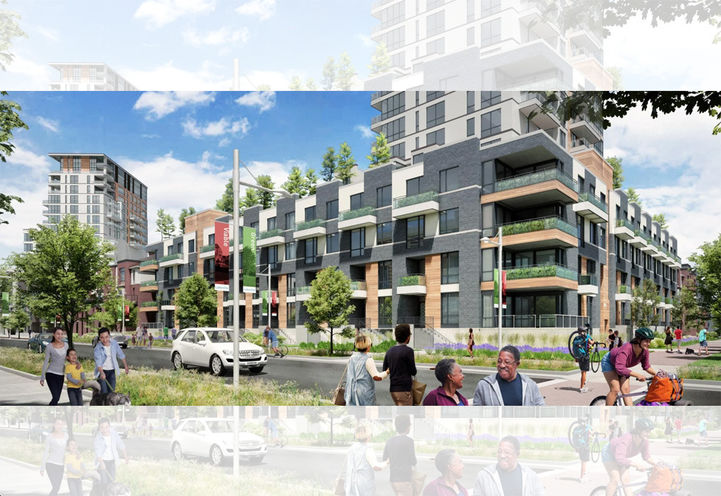 Caledon Station Exterior Lower Levels of Condos