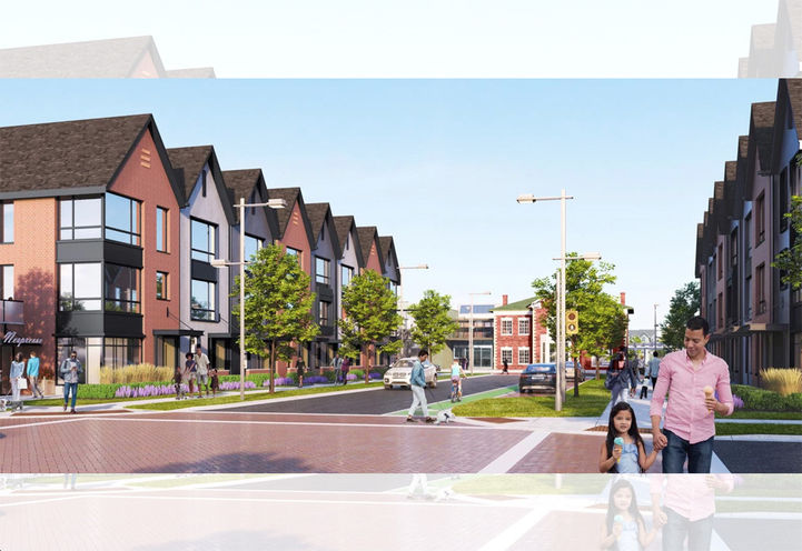 Caledon Station View of Towns From crosswalk