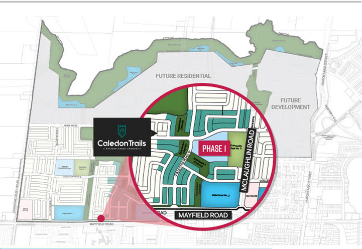 Caledon Trails Homes Site Location