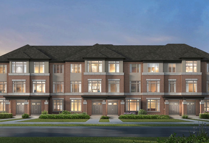 Close Up View of Caledon Trails Towns Elevation B