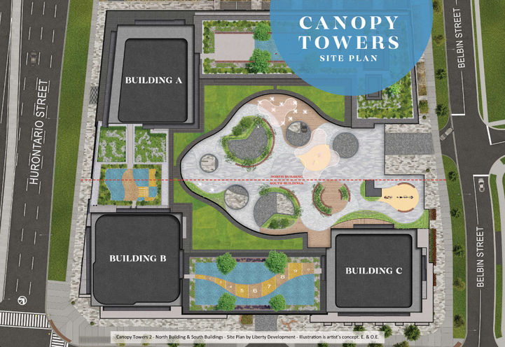 Canopy Towers 2 Aerial View of Site Plan