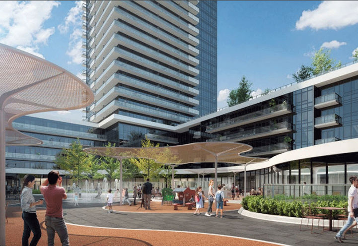 Canopy Towers, Outdoor Amenity Terrace 2nd Level, Open Courtyard Area