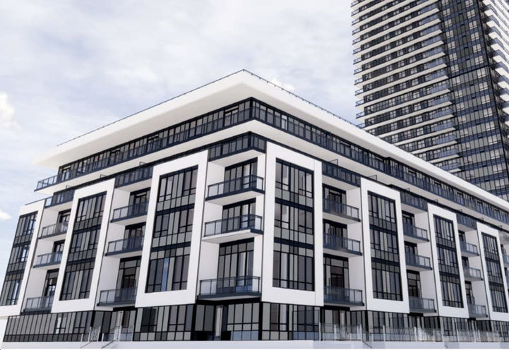 Early Rendering of Podium of Canopy Towers Condos