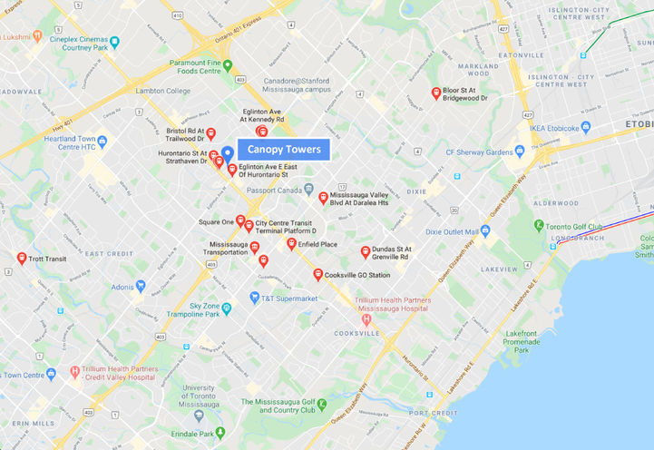 Nearby Public Transport Facilities From Canopy Towers