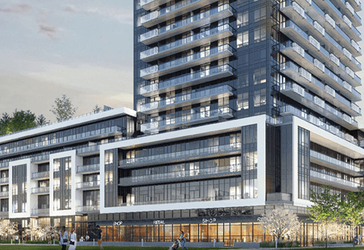 Podium Design of Canopy Towers Condos by Liberty Developement