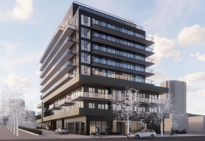 Carbon Condos - Exterior View of 10 Storey Building