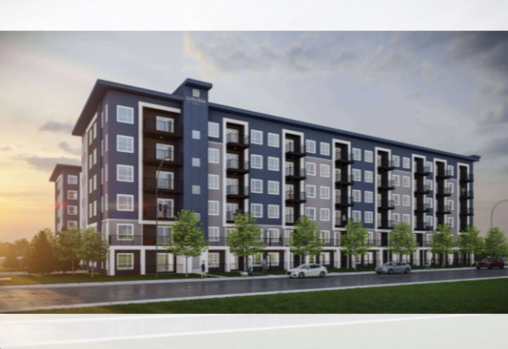 Castello Cornerbrook Calgary Exteriors at Dusk