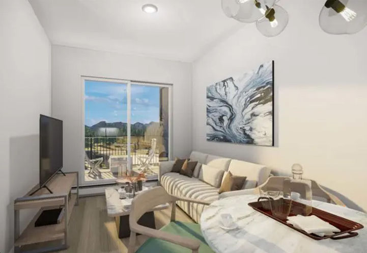 Castello Cornerbrook Calgary Suite - Open Concept Living Space