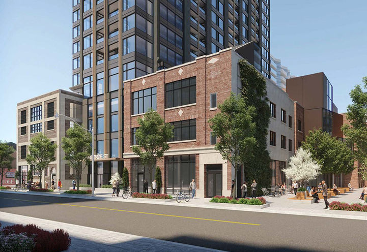 Celeste Condos Exterior View of Street Level Entrance