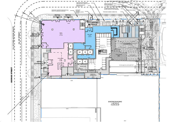 Celeste Condos, Ground Floorplan Rendering
