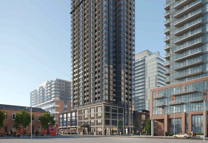 Celeste Condos Ground Level Early Rendering