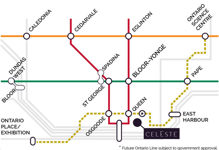 Celeste Condos - Walking Distance to New Ontario Line
