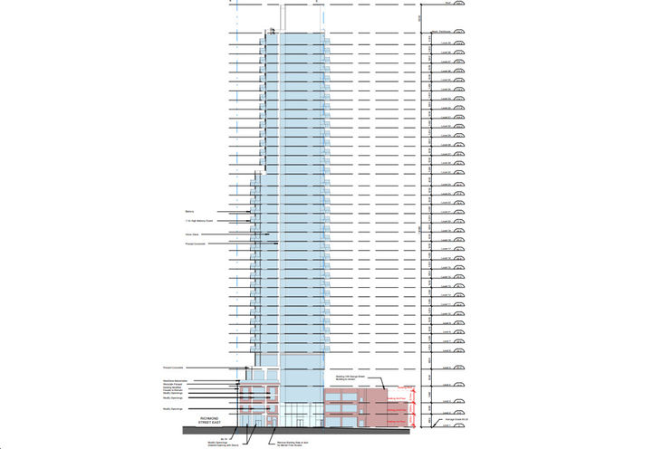 Celeste Condos West Elevation