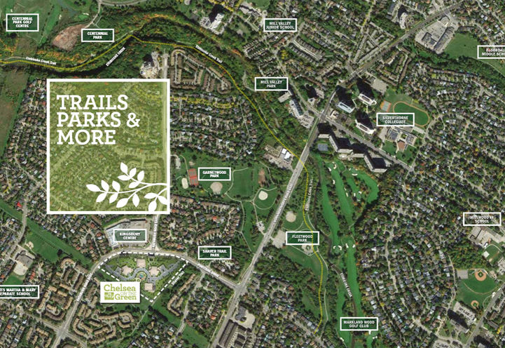 Map View of surrounding neighbourhood at Chelsea on the Green