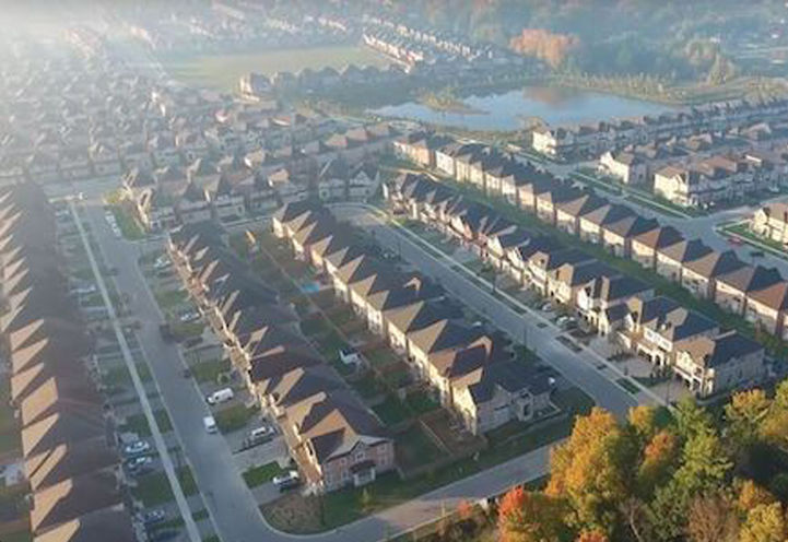 Cityside Homes Aerial View of Community