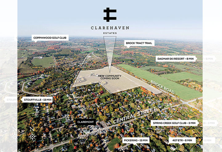 Clarehaven Estates Aerial View of Site Location