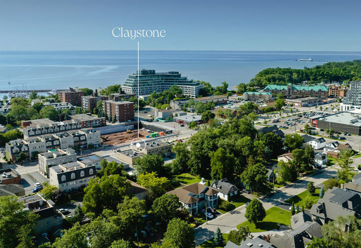 Claystone Condos Aerial View of Project Location