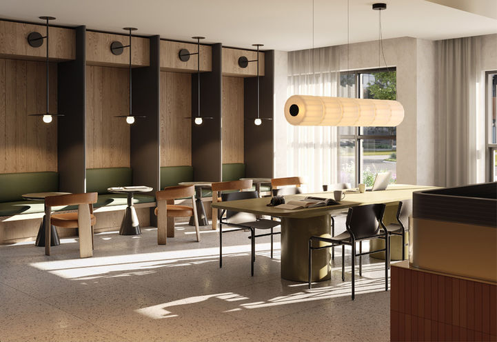 ClockWork Condos 3 Lobby and Co-Working Space