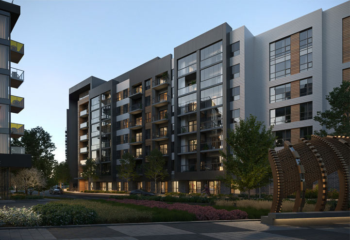 ClockWork Condos 3 Streetscape View of Building Exteriors