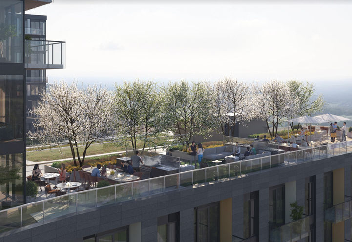 Clockwork Condos 2 Daylight View of Rooftop Terrace