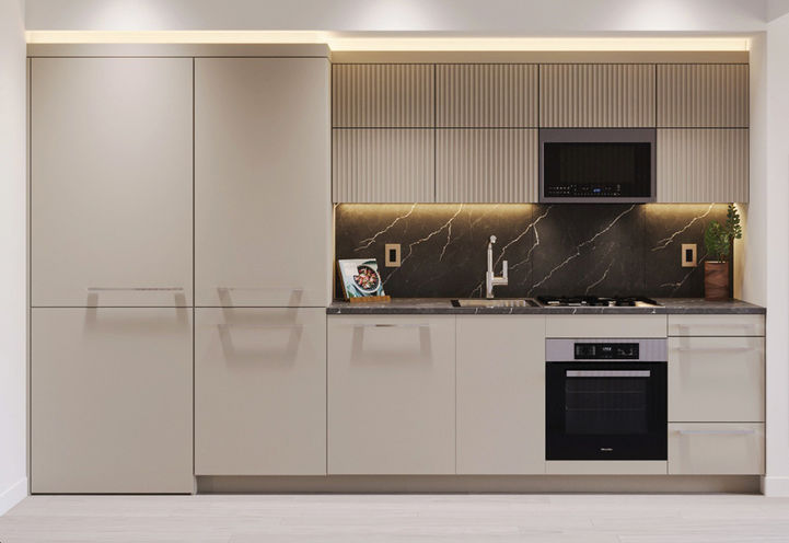 Concord Sky Condos Light Coloured Kitchen