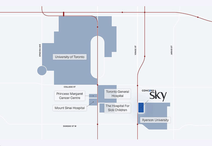 Concord Sky Condos Site Location