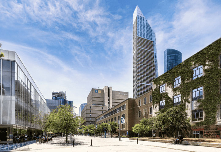 Concord Sky Condos View of Tower From Ryerson University Campus
